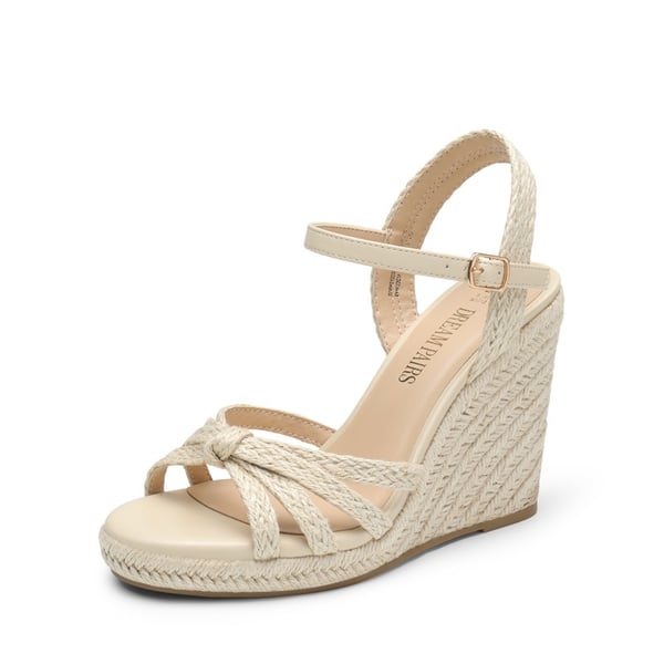 dream pairs Espadrille Strappy Wedge Sandals