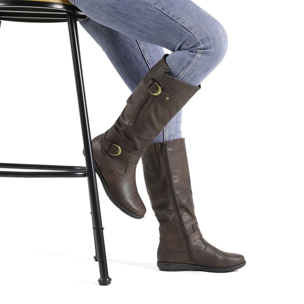 Dream Pairs Fur Knee High Winter Boots