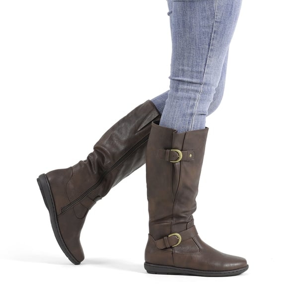 Dream Pairs Fur Knee High Winter Boots