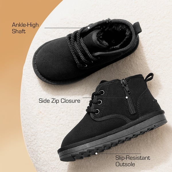 Dream Pairs [FuzzyGo Kid's Cozy] Snow Ankle Boots