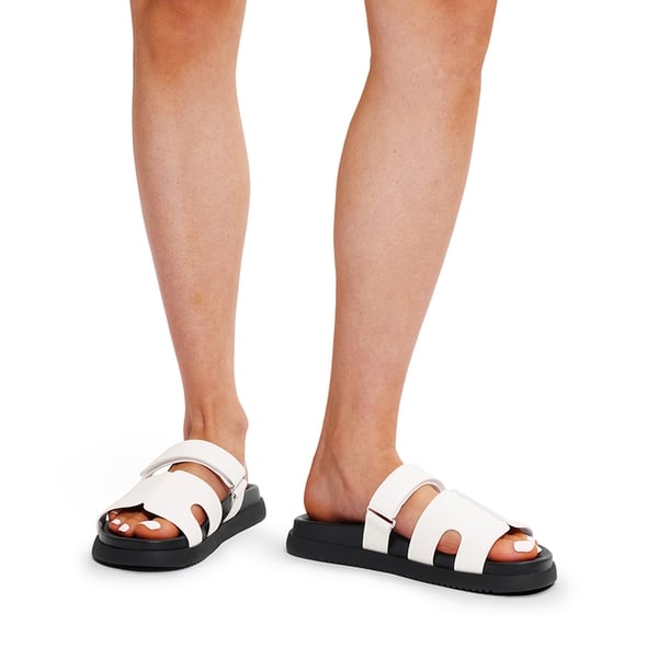 Dream Pairs Geometric Cutout Slide Sandals