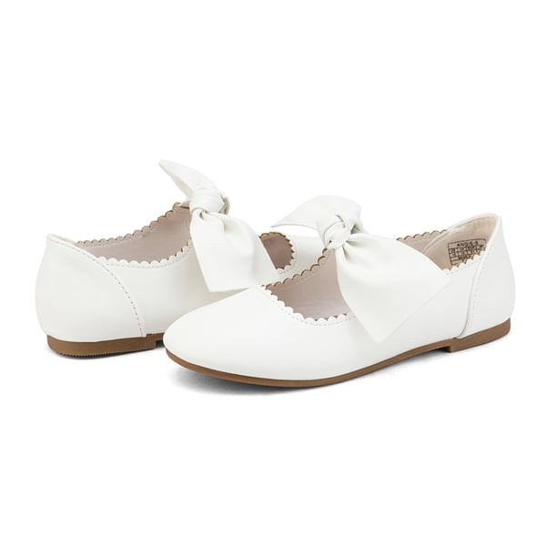 Dream Pairs Girl's Mary Jane Bow Ballerina Flats