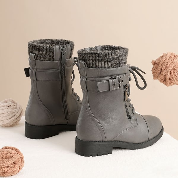 Dream Pairs Girl's Mid Calf Combat Boots