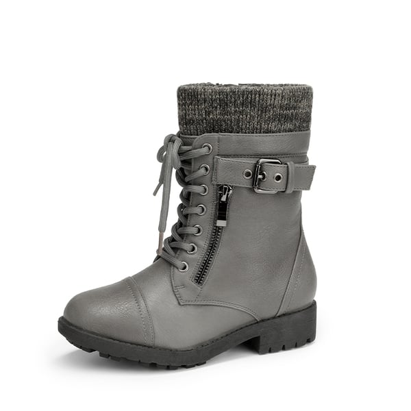 dream pairs Girl's Mid Calf Combat Boots