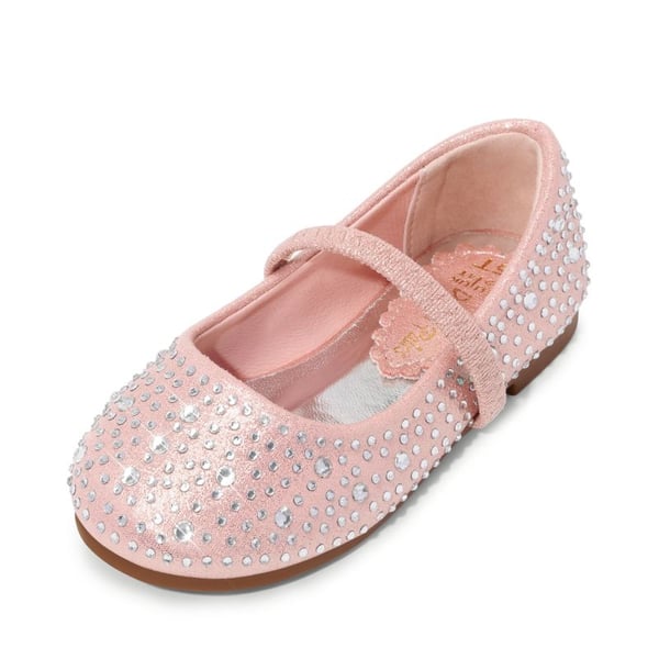dream pairs Girl's Rhinestone Ballet Flats