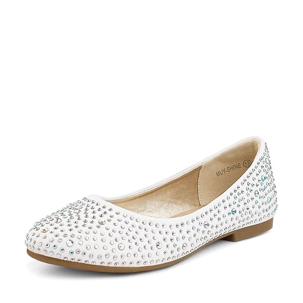 dream pairs Girl's Slip-On Party Ballerina Flats
