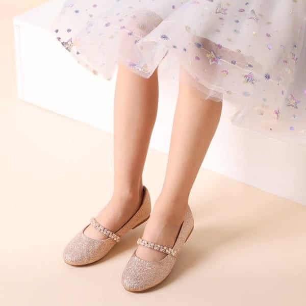 Dream Pairs Girl's Strap Mary Jane Ballerina Flats