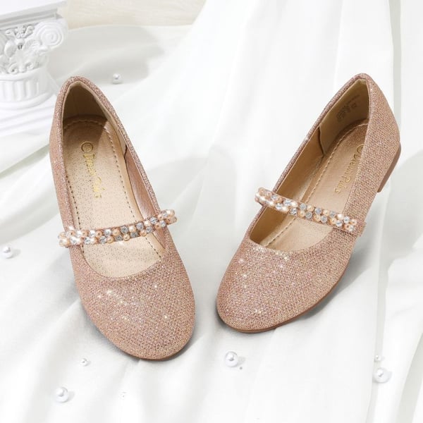 Dream Pairs Girl's Strap Mary Jane Ballerina Flats