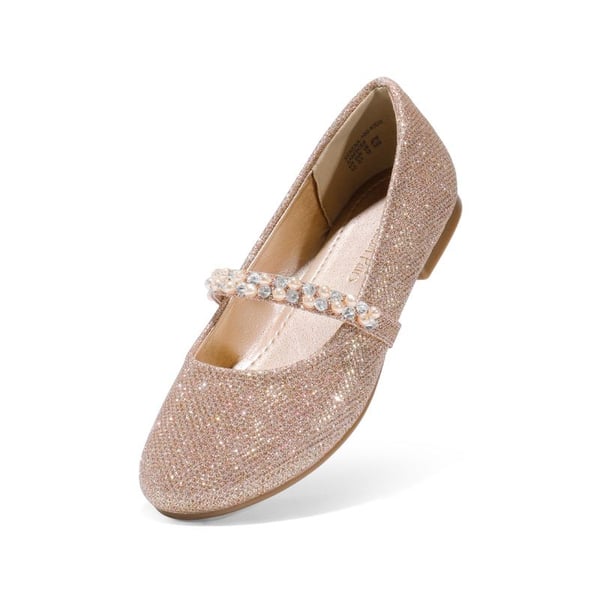 dream pairs Girl's Strap Mary Jane Ballerina Flats