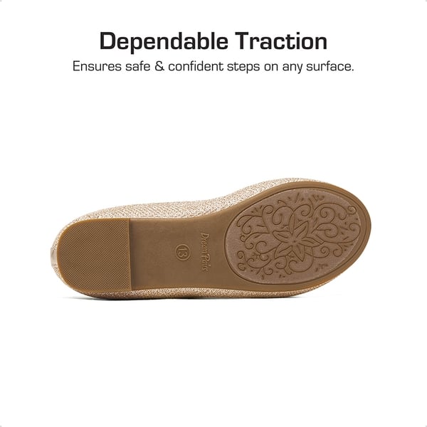 Dream Pairs Girls Ankle-Strap Ballerina Flat Shoes