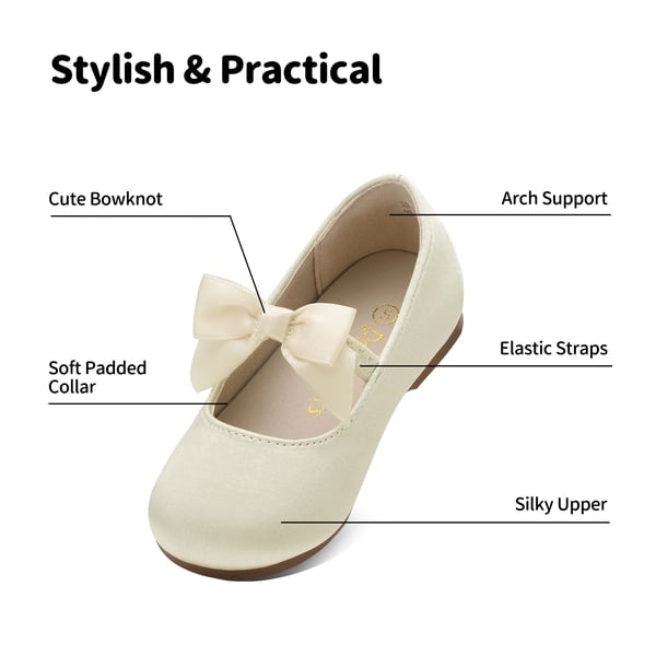 Dream Pairs Girls Bow Ballerina Flats