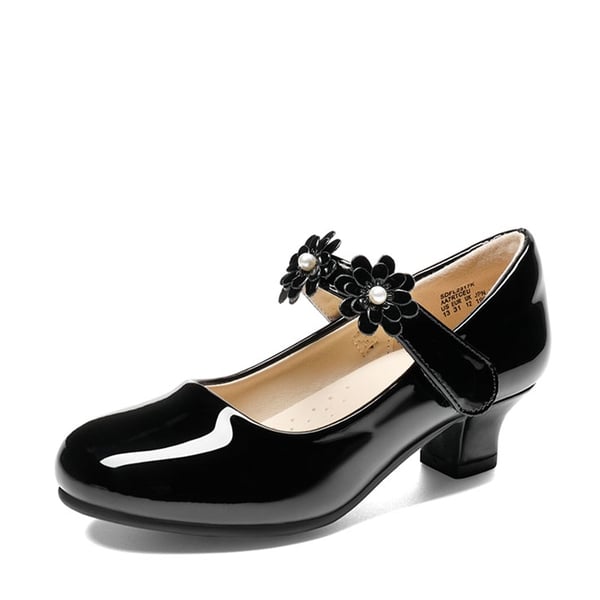 dream pairs Girls Flower Mary Jane Low Heels