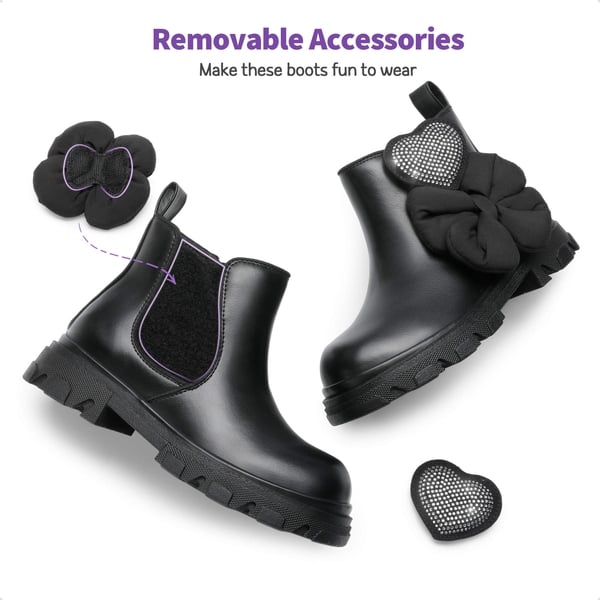 Dream Pairs Girls Interchangeable Chelsea Boots