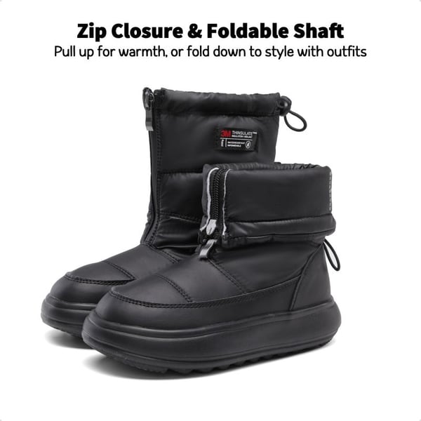 Dream Pairs Girls' Lightweight & Foldable Snow Boots