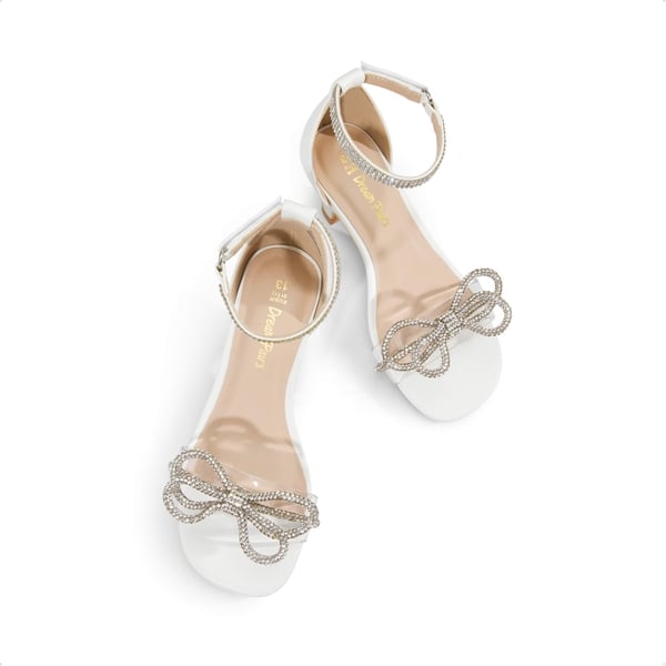 Dream Pairs Girls Low Heel Ankle Strap Sandals