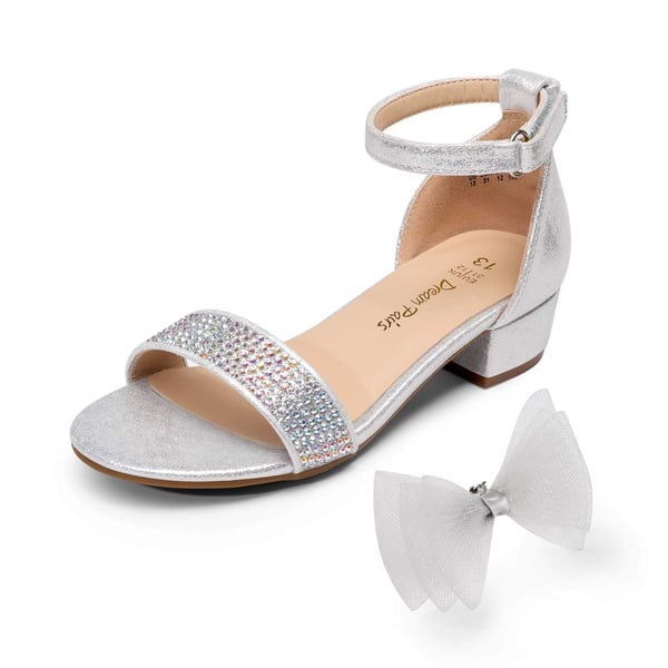 dream pairs Girls Low Heel Dress Sandals