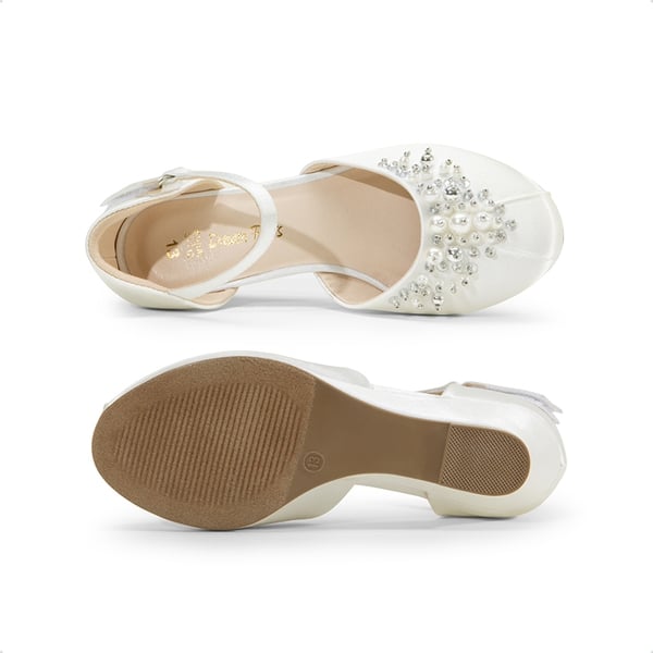 Dream Pairs Girls Pearl Low Wedge Shoes