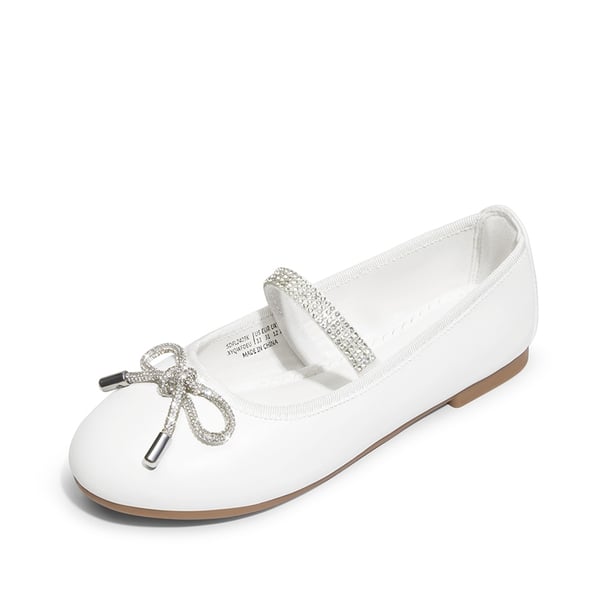 dream pairs Girls’ Rhinestone Bow Mary Jane Flats