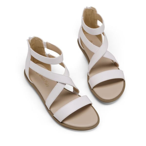 Dream Pairs Girls Strappy Gladiator Flat Sandals