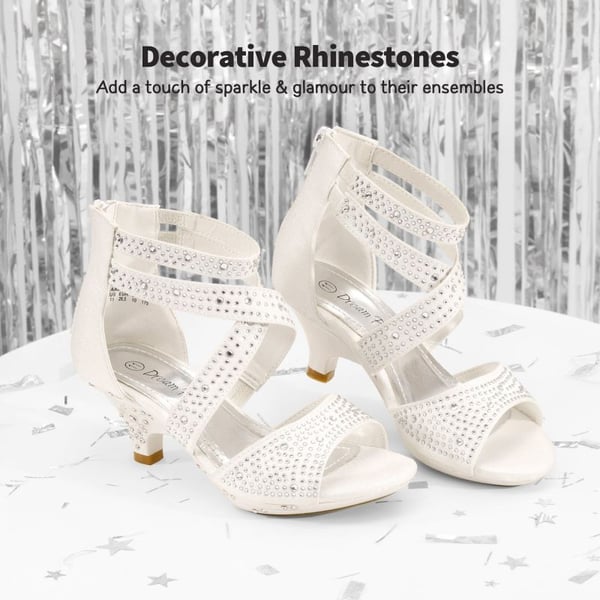 Dream Pairs Girls Toddler Rhinestones Sandals