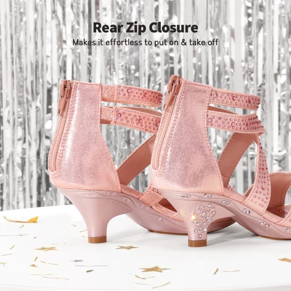 Dream Pairs Girls Toddler Rhinestones Sandals