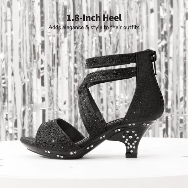 Dream Pairs Girls Toddler Rhinestones Sandals