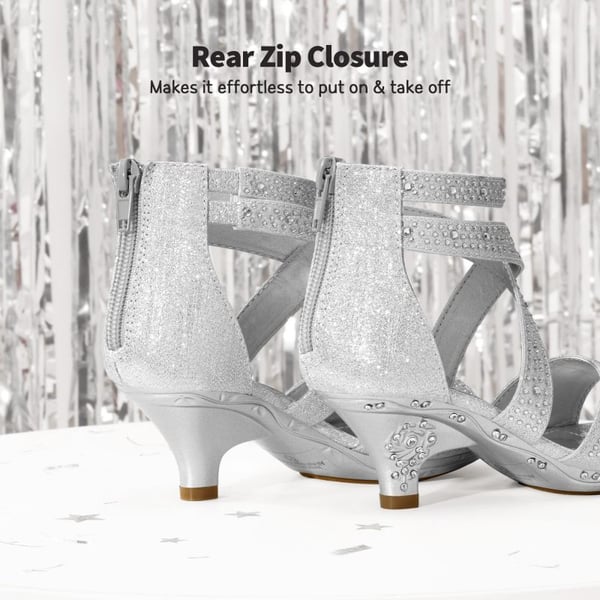 Dream Pairs Girls Toddler Rhinestones Sandals