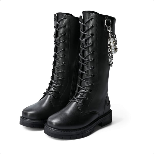 Dream Pairs Girls Zipper Knee High Riding Boots