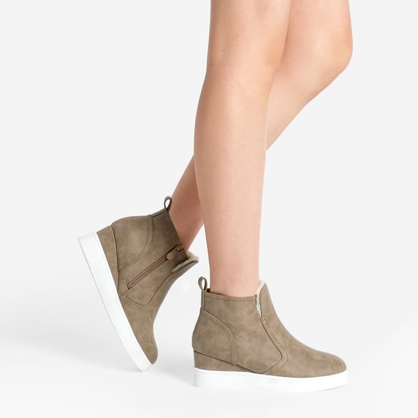 Dream Pairs Hidden Heel Platform Wedge Booties