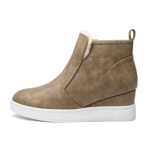 Dream Pairs Hidden Heel Platform Wedge Booties