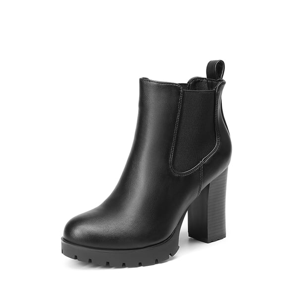 dream pairs High Heel Chunky Chelsea Boots