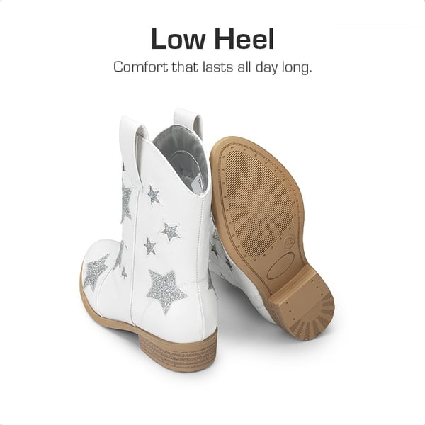 Dream Pairs Kids Chic Glitter Western Boots
