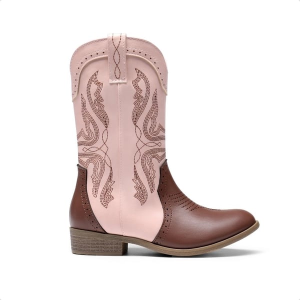 Dream Pairs Kids Embroidery Western Cowboy Boots