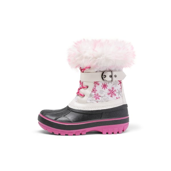 Dream Pairs Kids Faux Fur Trim Mid-calf Boots