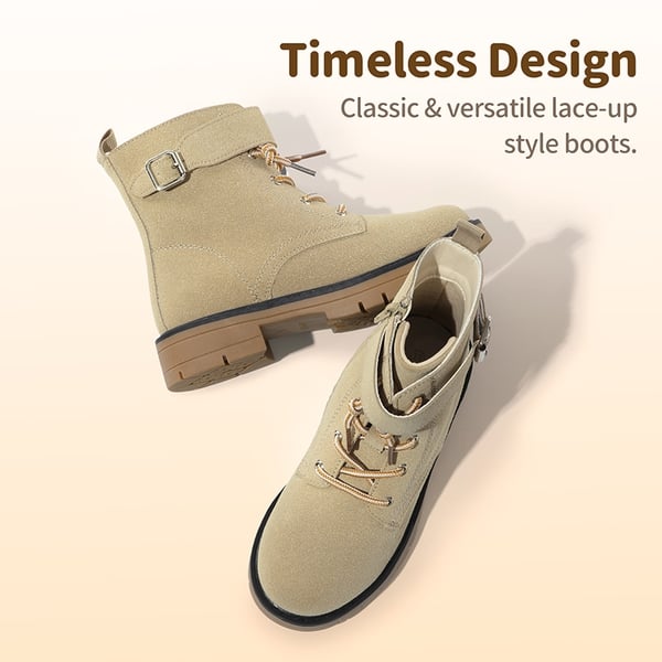 Dream Pairs Kids Lace-Up Combat Boots