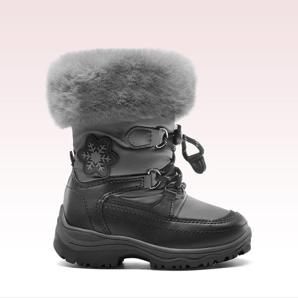 Dream Pairs Kids Non-Slip Fur Lined Snow Boots