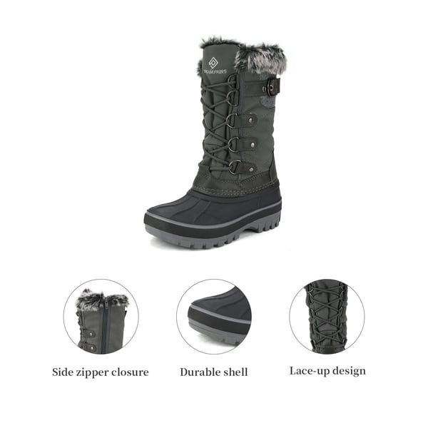 Dream Pairs Kids Waterproof Snow Boots