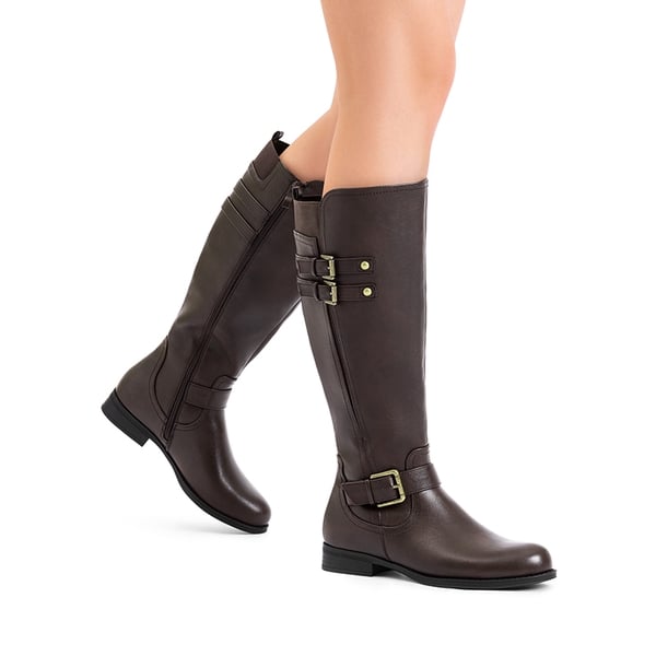 Dream Pairs Knee High Buckle Riding Boots