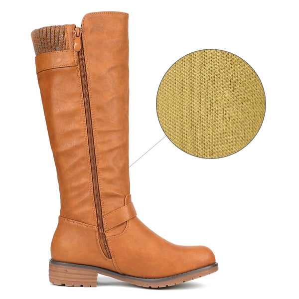 Dream Pairs Knee High Low Riding Boots