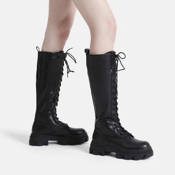 Dream Pairs Lace Up Knee High Boots