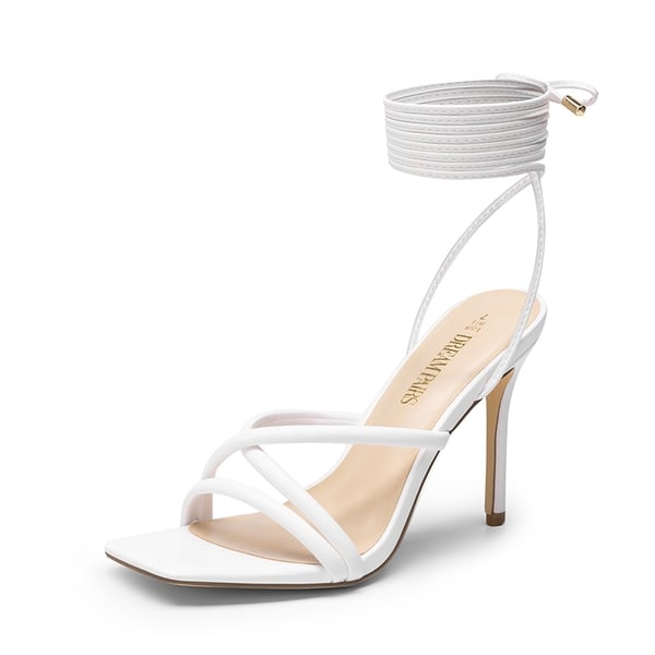 dream pairs Lace Up Strappy Stilleto Sandals