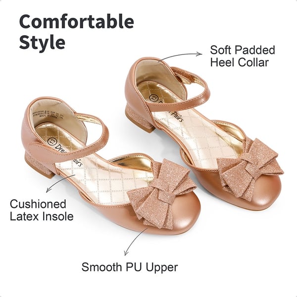 Dream Pairs Low Heel Bow Ankle Strap Sandals