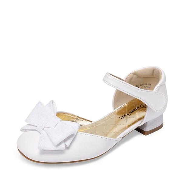 dream pairs Low Heel Bow Ankle Strap Sandals