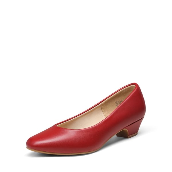 dream pairs Low Heel Chunky Pump Shoes