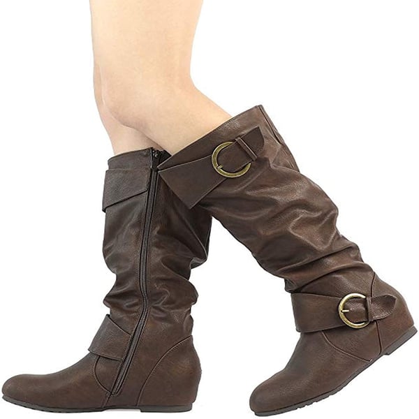 Dream Pairs Low Heel Knee High Boots