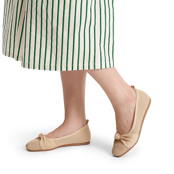 Dream Pairs Machine Washable Knit Bow Flats