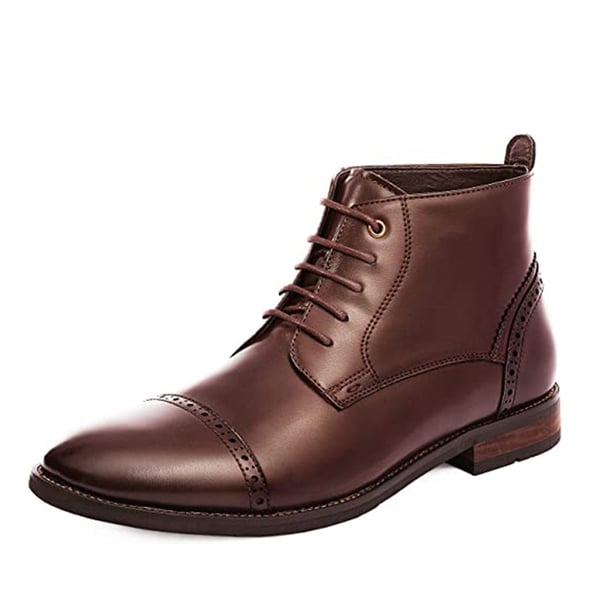 dream pairs Men's Cap-Toe Dress Boots