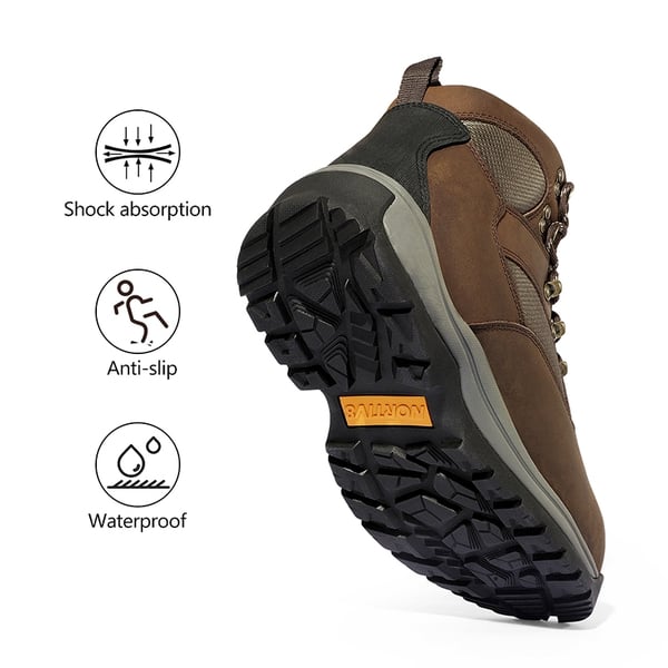 Dream Pairs Men's Cap Toe Steel Toe Work Boots