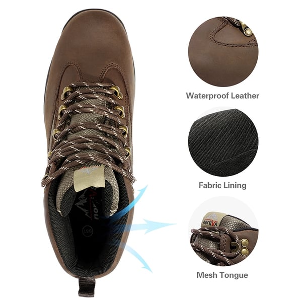 Dream Pairs Men's Cap Toe Steel Toe Work Boots