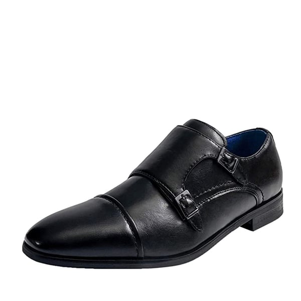 dream pairs Men's Modern Monk Strap Shoes